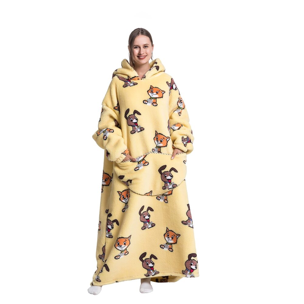 7559 Extra Long Blanket Hoodie Oversized Hoodie Blanket Long Wearable